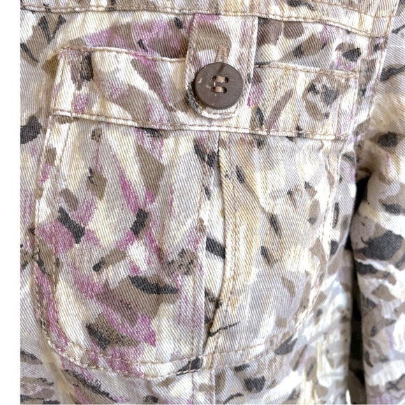 CHICO’S jacket, Chico’s size 1, safari style, cotton, 4 front pockets - Picture 3 of 6
